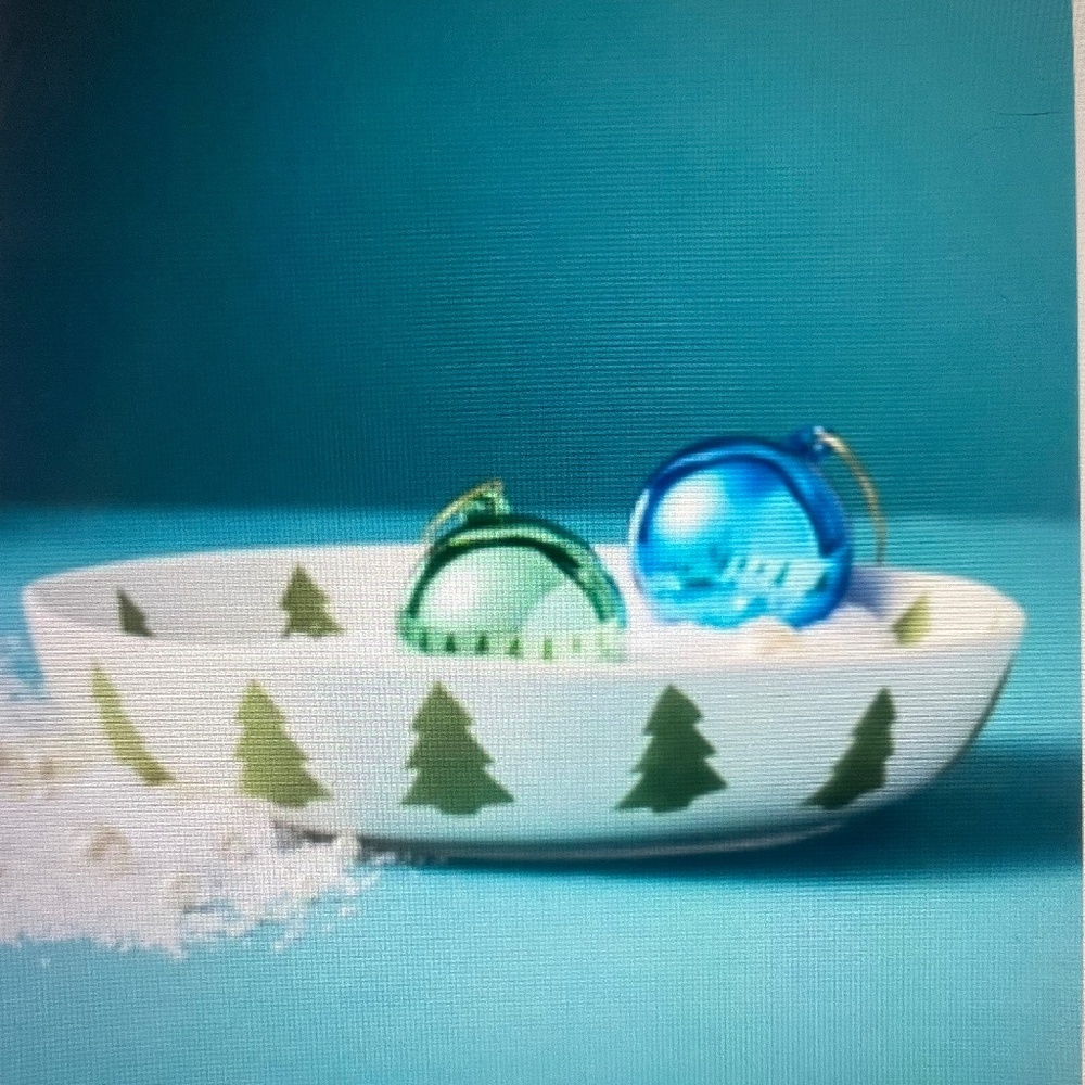 ❤️ ANTHROPOLOGIE VIDA ICON HOLIDAY STONEWARE PASTA TREE BOWL NEW
